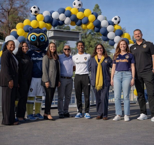 Herbalife and the LA Galaxy teamed up to support A Place Called Home APCHs annual back-to-school event helping provide more than 1500 backpacks filled with essential school supplies to students in need in South Los Angeles